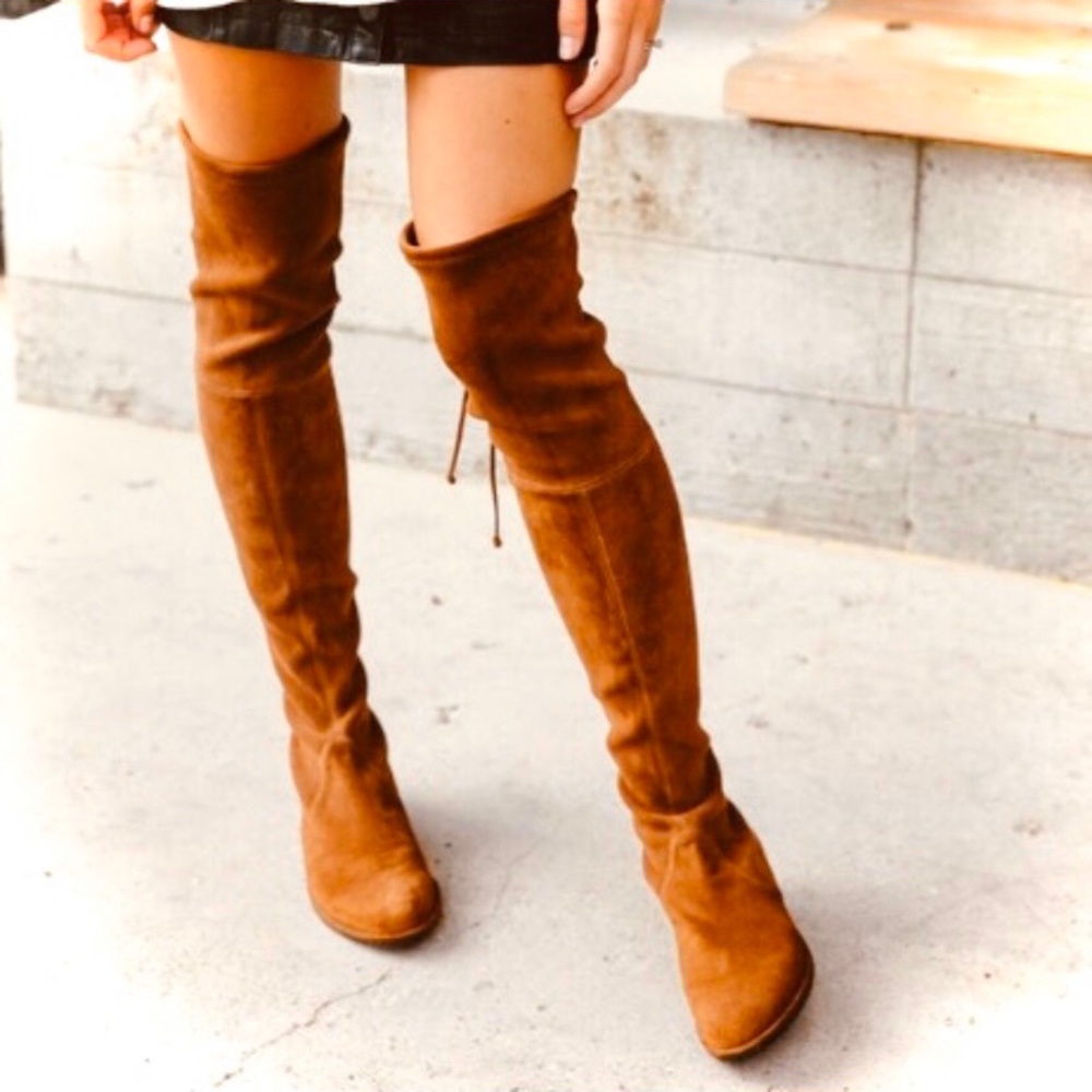 Kaitlyn Pan Microsuede OTK Boots 8.5 EUR 39